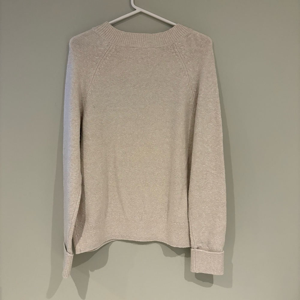 Denver Hayes cozy Women's Striped Sweater - Purple and Cream - Picture 2 of 6